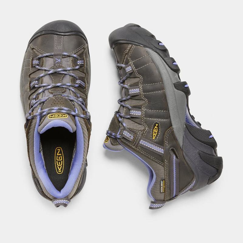 Keen Targhee II Waterproof - Kadın Trekking Ayakkabısı - Çikolata/Mor - Türkiye (781094QLX)